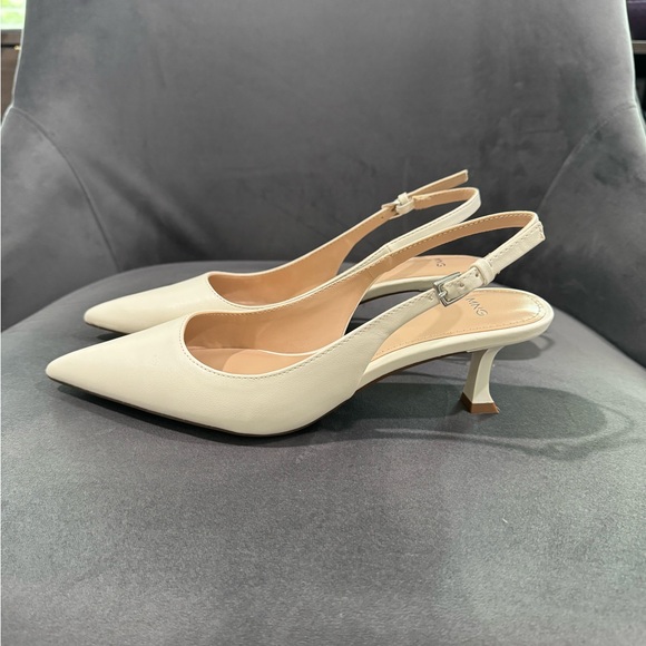Mango kitten heel sling back pumps - Picture 4 of 8